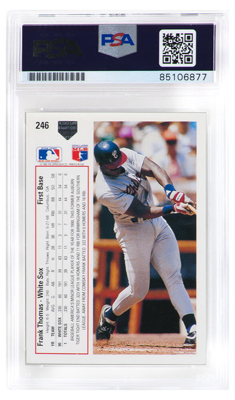 Frank Thomas Signed White Sox 1991 Upper Deck Baseball Card #246 - (PSA/DNA Encapsulated)
