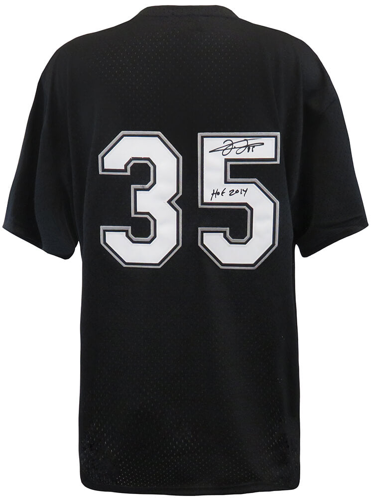 Frank Thomas Signed Chicago White Sox Black M&N Cooperstown Collection Batting Practice Baseball Jersey w/HOF 2014