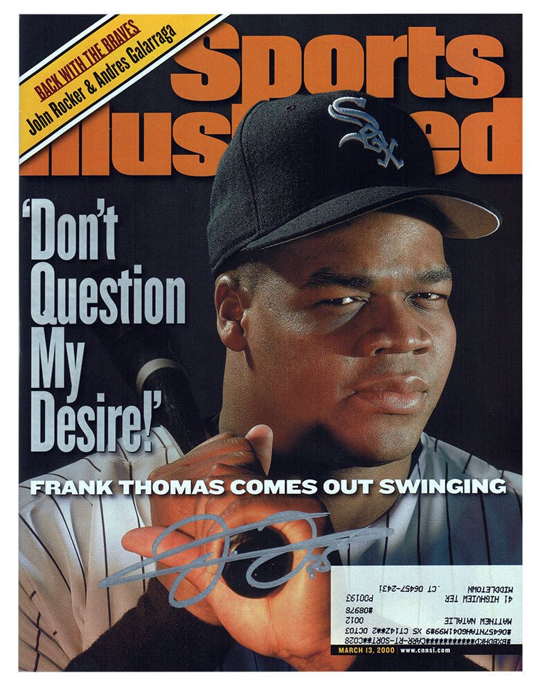 Frank Thomas Signed Chicago White Sox Sports Illustrated 3/13/00 Original Magazine