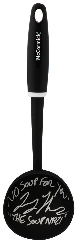 Larry Thomas Signed McCormick Black Soup Ladle w/The Soup Nazi, No Soup For You