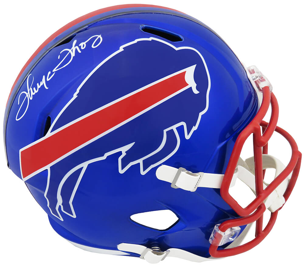 Thurman Thomas Signed Buffalo Bills FLASH Riddell Speed Full Size Replica Helmet