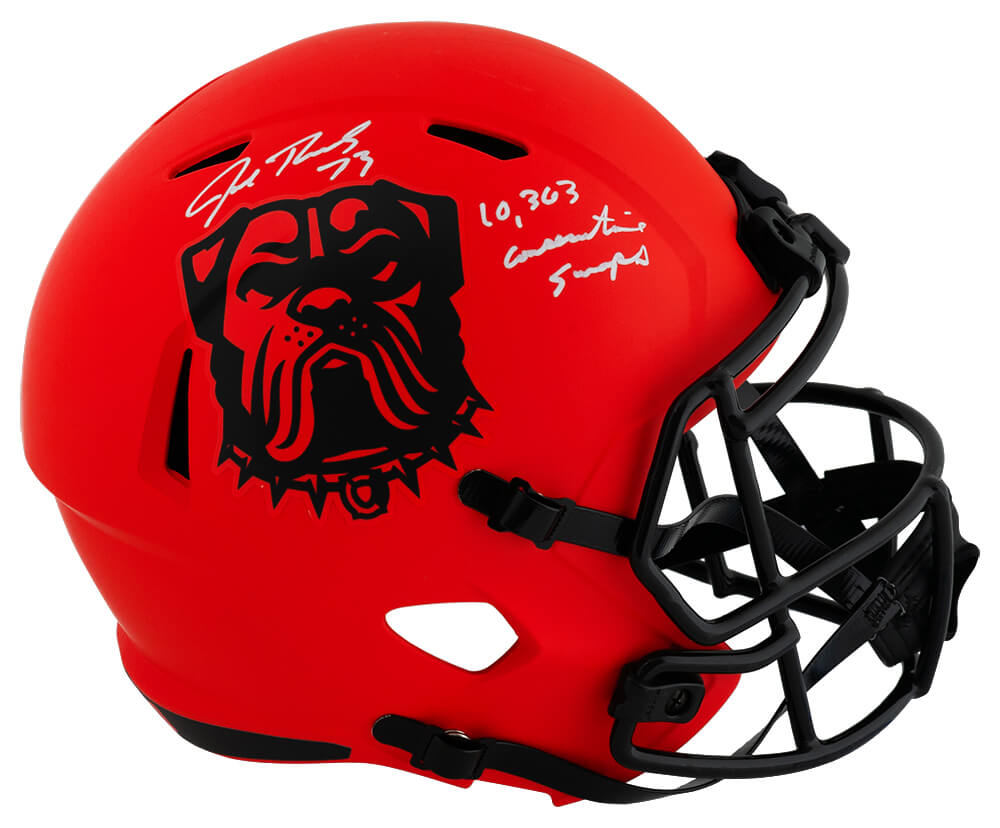 Joe Thomas Signed Cleveland Browns RAVE Riddell Full Size Speed Replica Helmet w/10,363 Consecutive Snaps