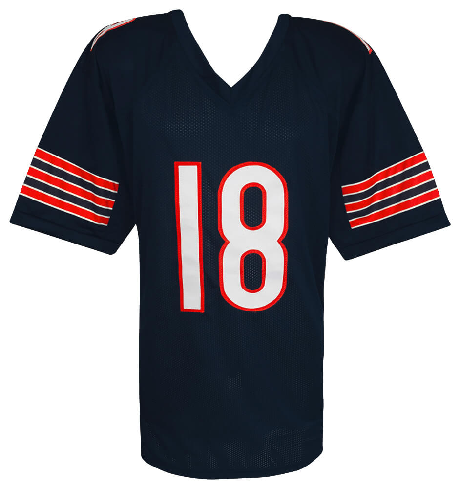 Mike Tomczak Signed Navy Custom Football Jersey w/SB XX Champs