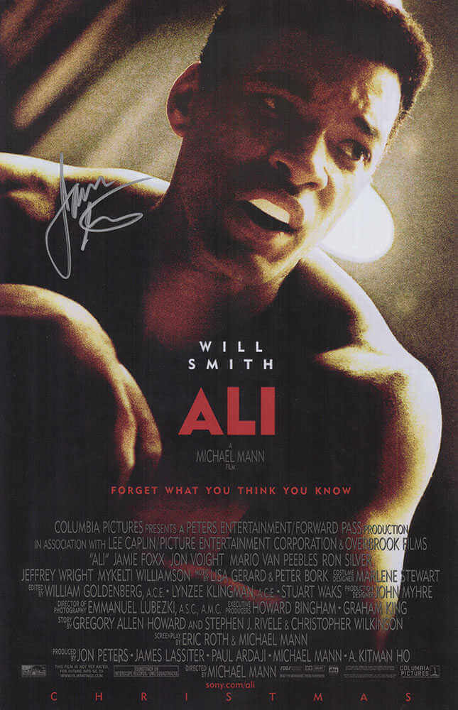 James Toney Signed Ali 11x17 Movie Poster