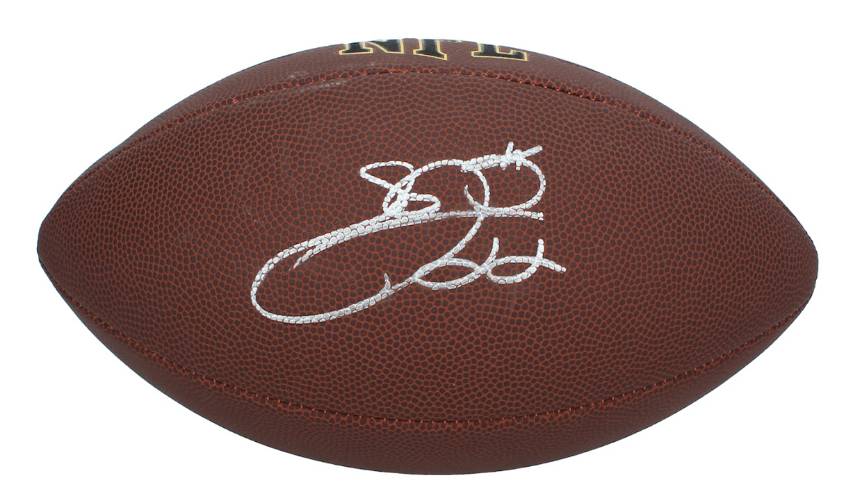 Emmitt Smith Autographed Wilson Super Grip Football Beckett Authenticated