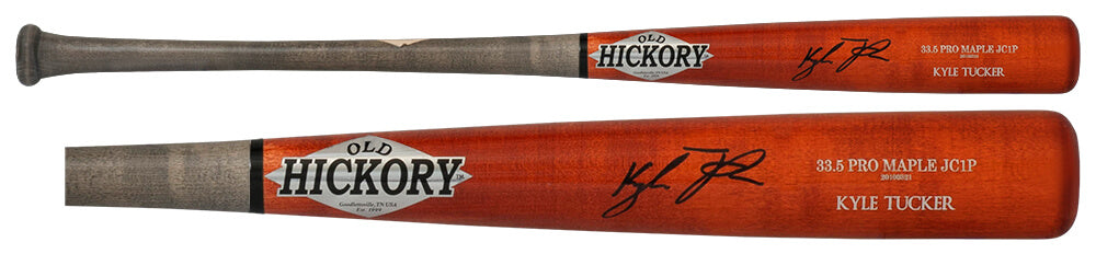 Kyle Tucker Signed Old Hickory Game Model Brown Baseball Bat - (Beckett)