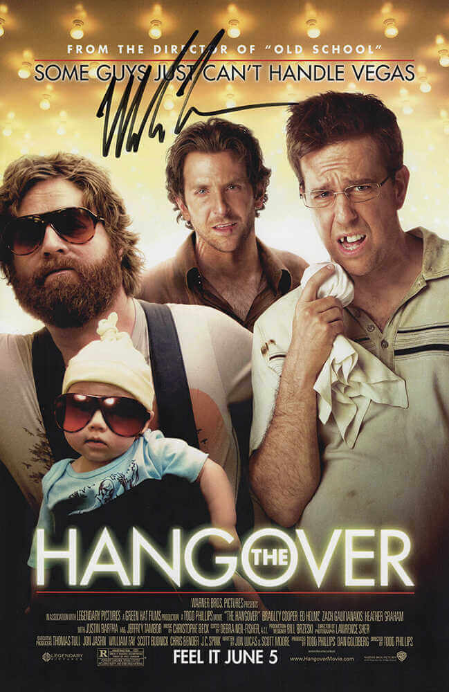 Mike Tyson Signed The Hangover 1117 Movie Poster - (In Black)