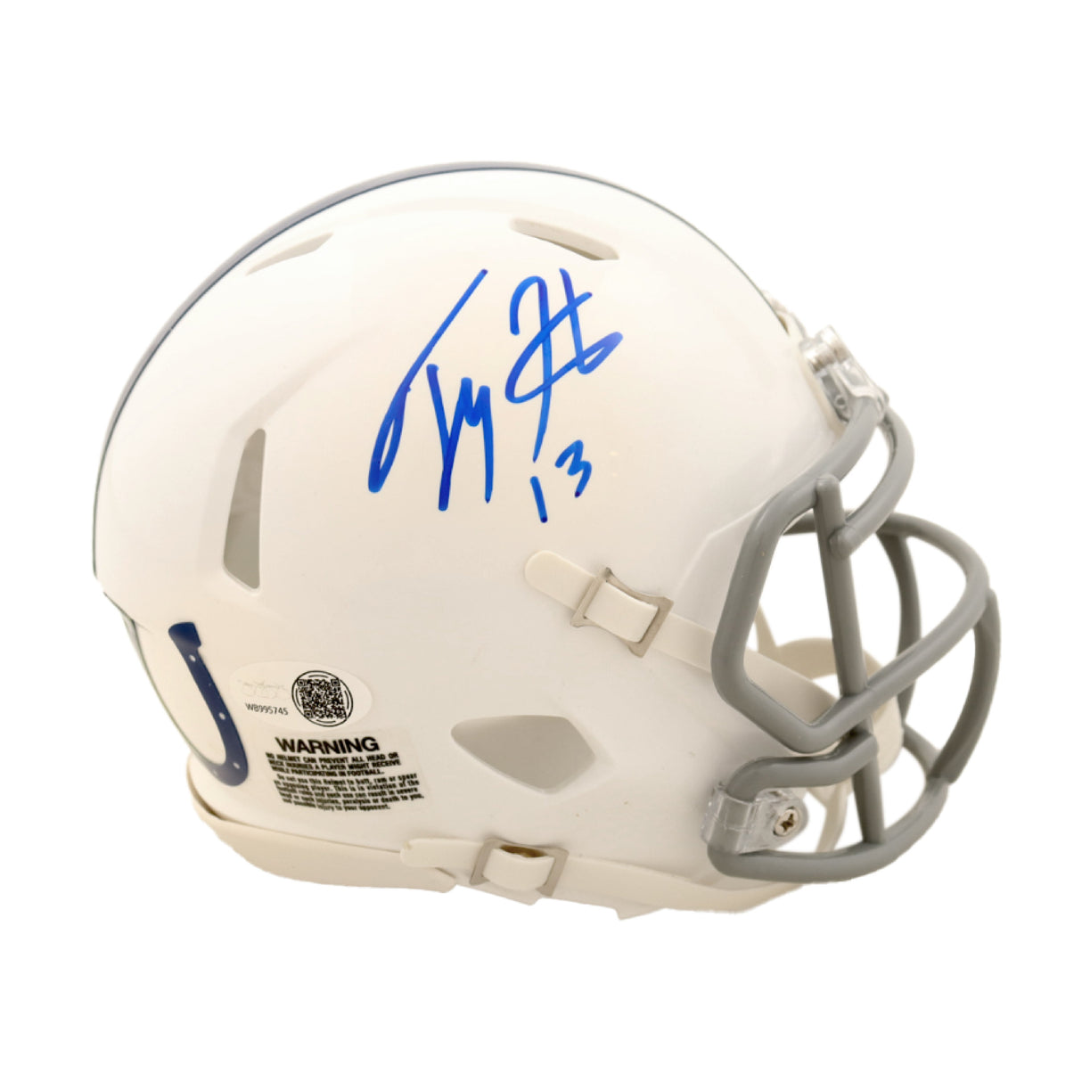 T.Y. Hilton Signed Indianapolis Colts 1956 Throwback Mini Helmet - JSA