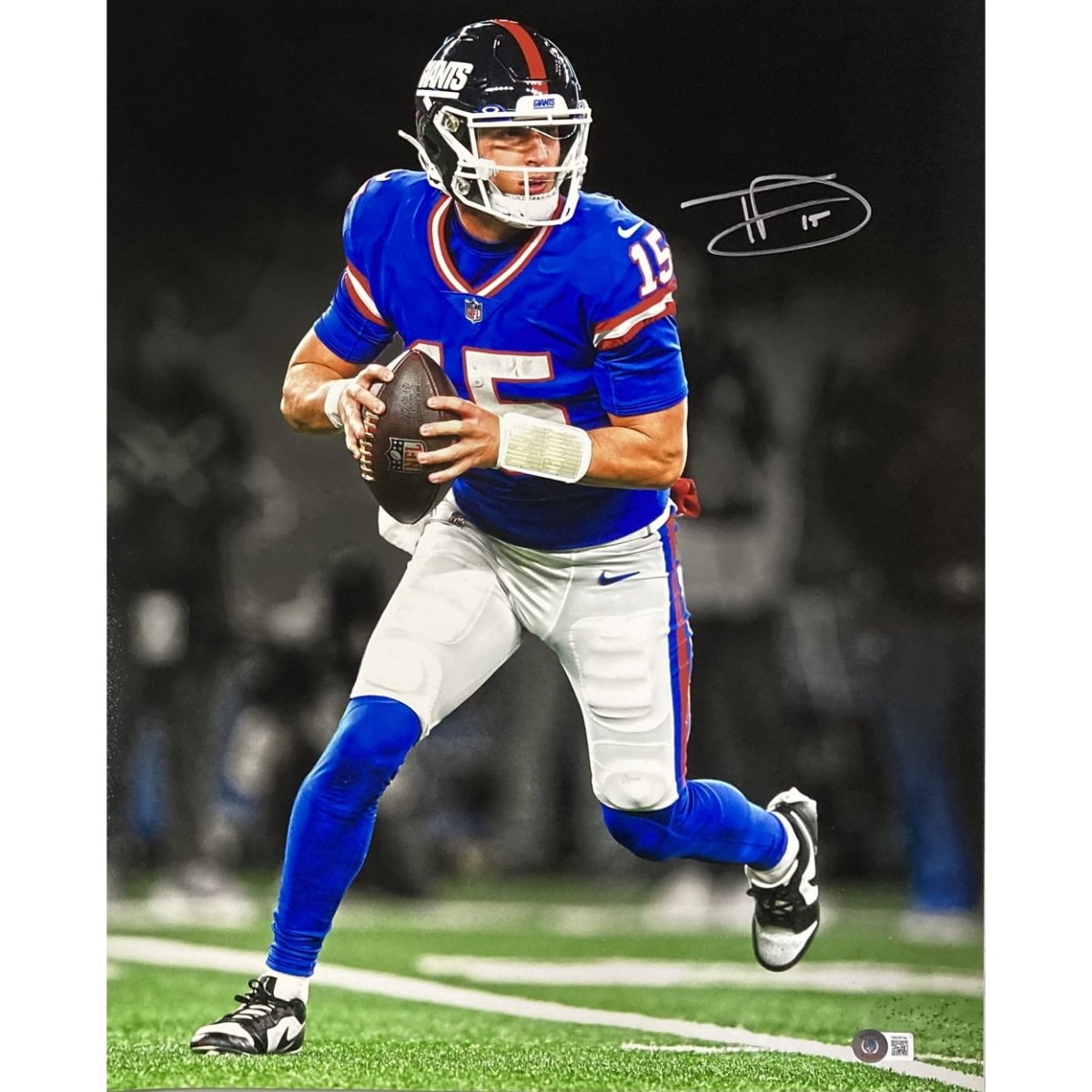 Tommy Devito Signed 16x20 New York Giants Scream Photo BAS ITP - Sports Integrity