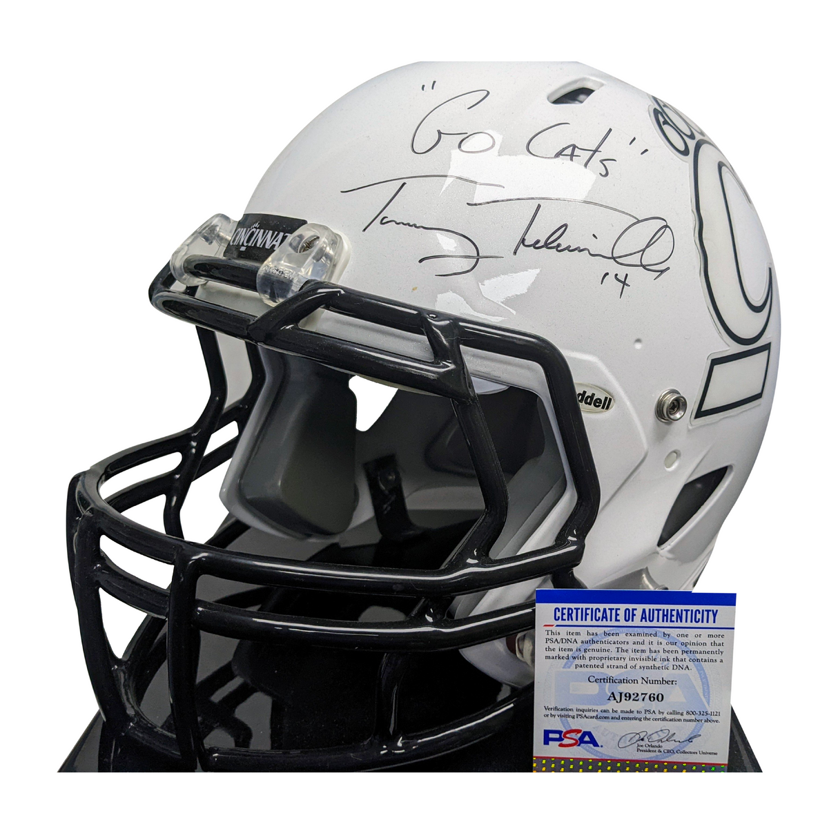 Tommy Tubberville Signed Authentic Full Size Cincinnati Bearcats NCAA