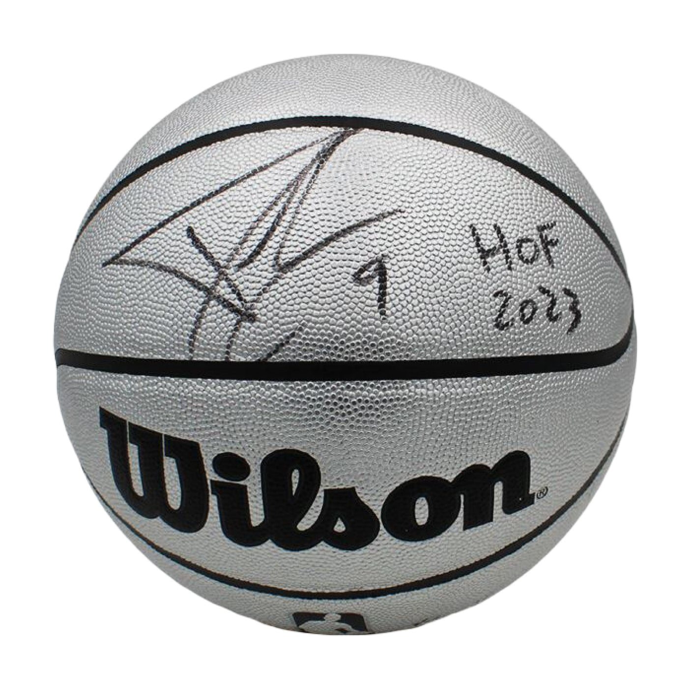 Tony Parker Signed Authentic Wilson Platinum NBA Basketball HOF