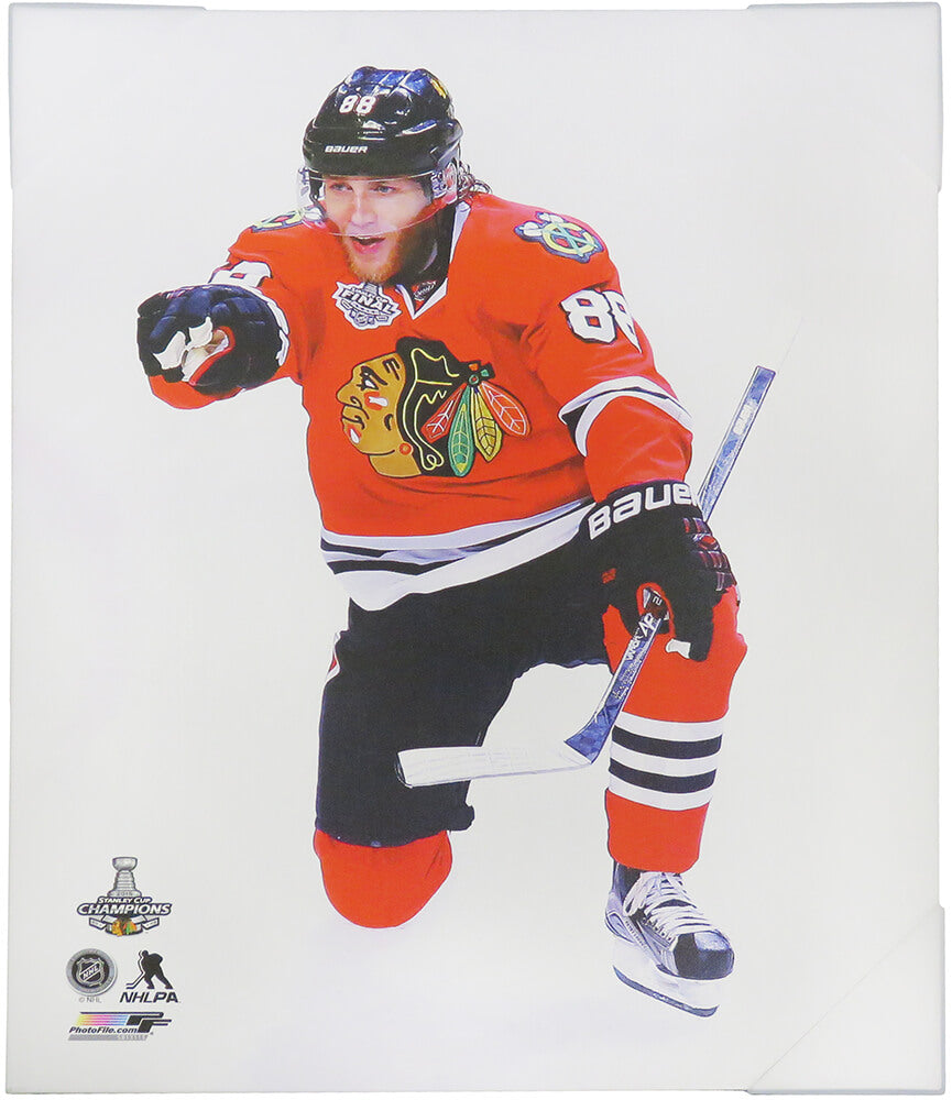 Patrick Kane Chicago Blackhawks 2015 Stanley Cup Finals Goal Celebration 20x24 Canvas