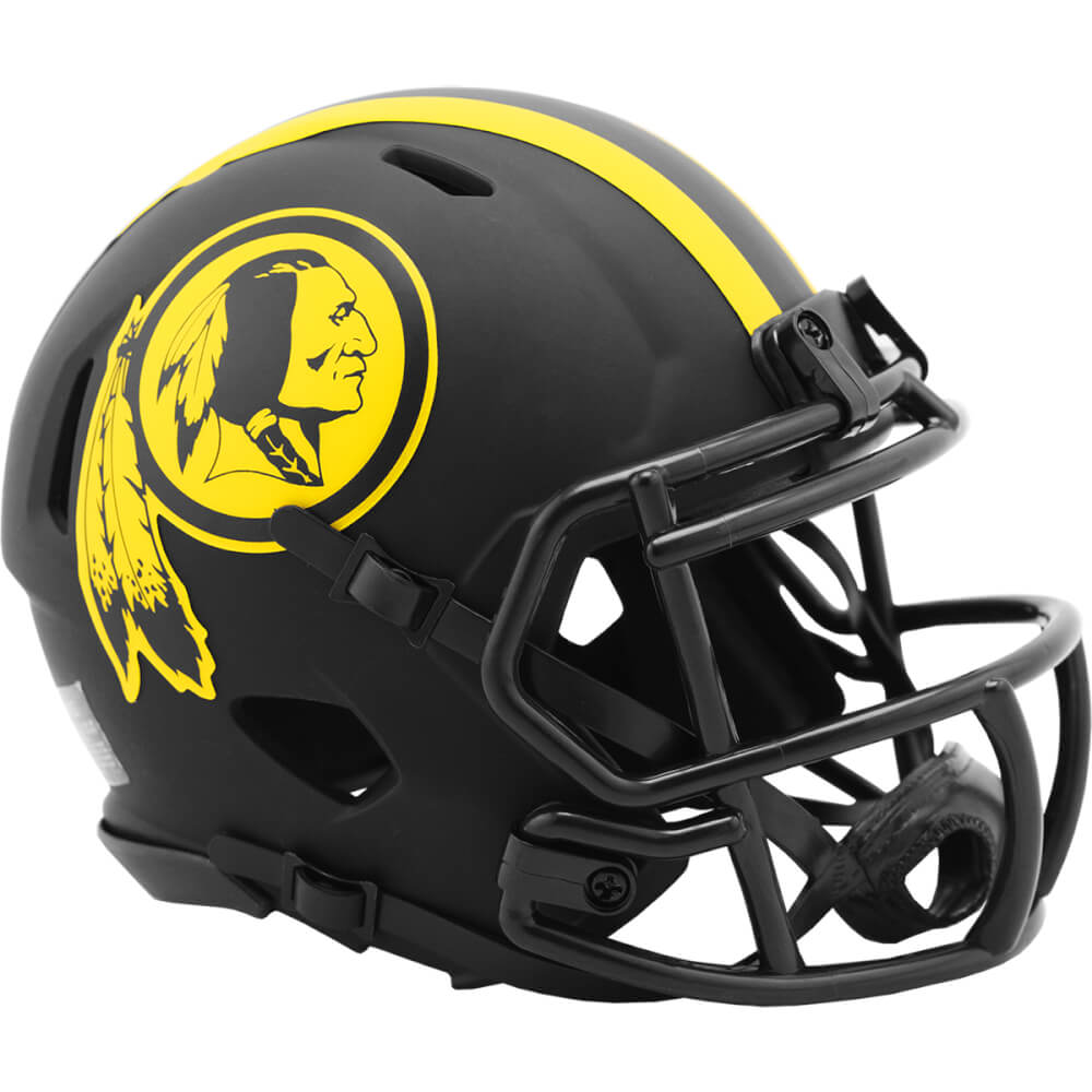 Washington Redskins Eclipse Black Matte Riddell Speed Mini Football Helmet