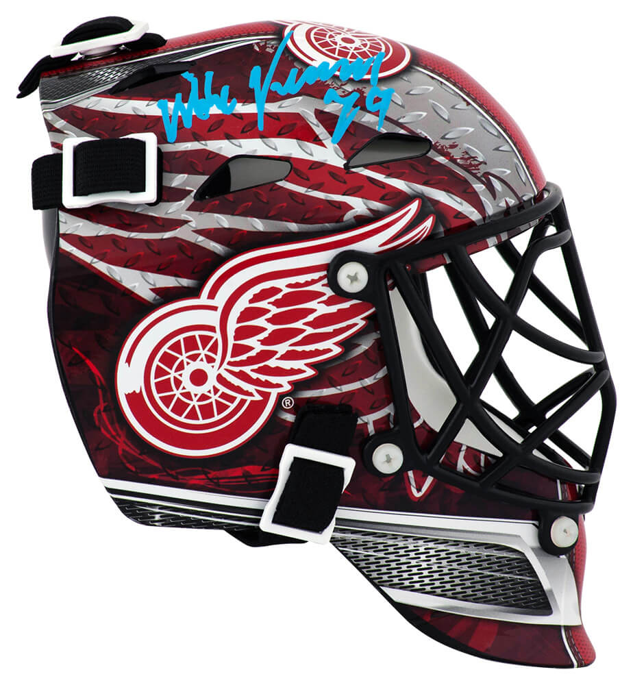 Mike Vernon Signed Detroit Red Wings Mini Hockey Goalie Mask
