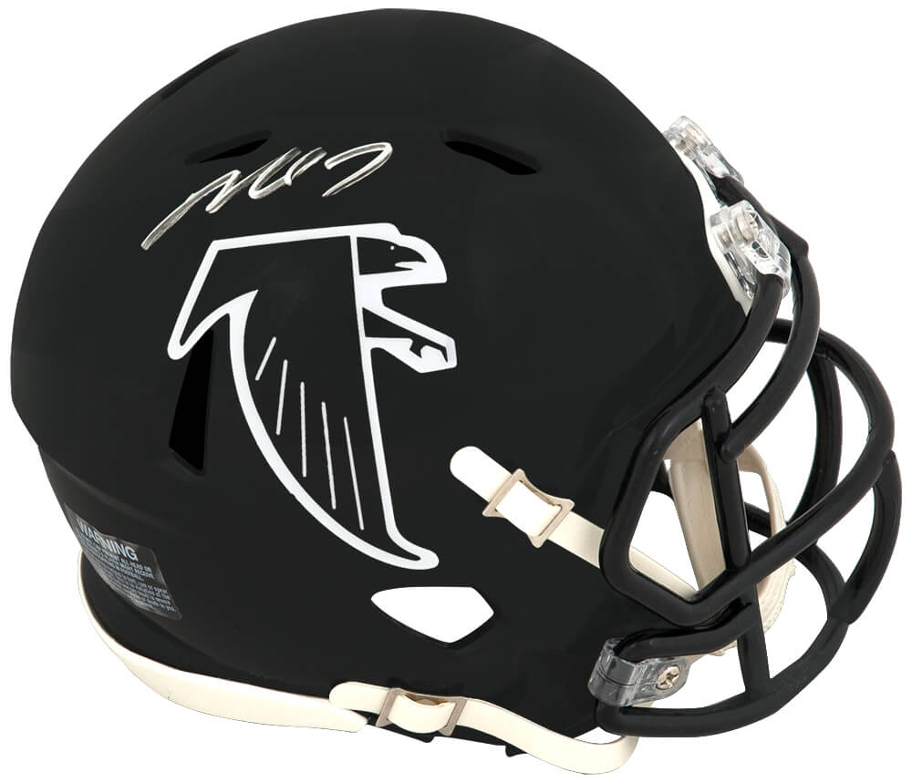 Michael Vick Signed Atlanta Falcons T/B (90-02 Style) Riddell Speed Mini Helmet