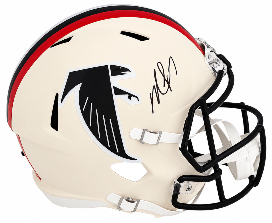 Michael Vick Signed Atlanta Falcons RETRO Riddell Full Size Speed Replica Helmet