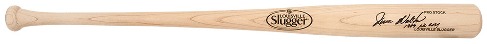 Jerome Walton Signed Louisville Slugger Pro Stock Blonde Baseball Bat w/1989 NL ROY