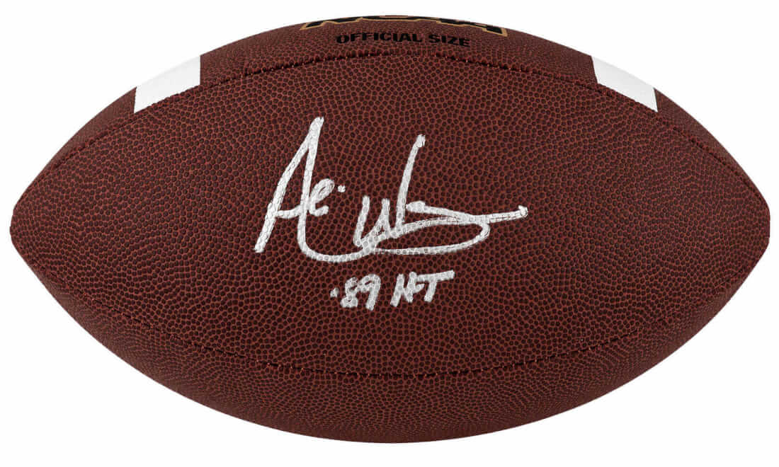 Andre Ware Signed Wilson NCAA Full Size Football w/89'HT