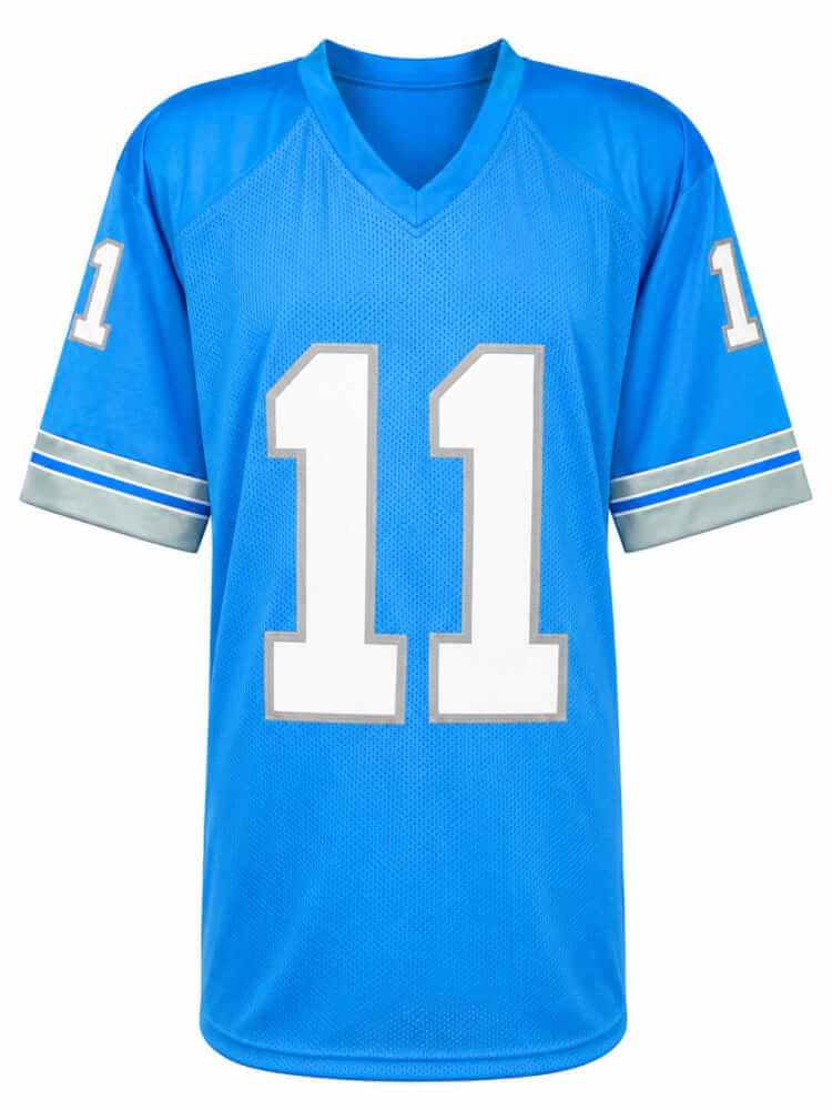 Andre Ware Signed Blue Custom Football Jersey w/90 #1 Pick