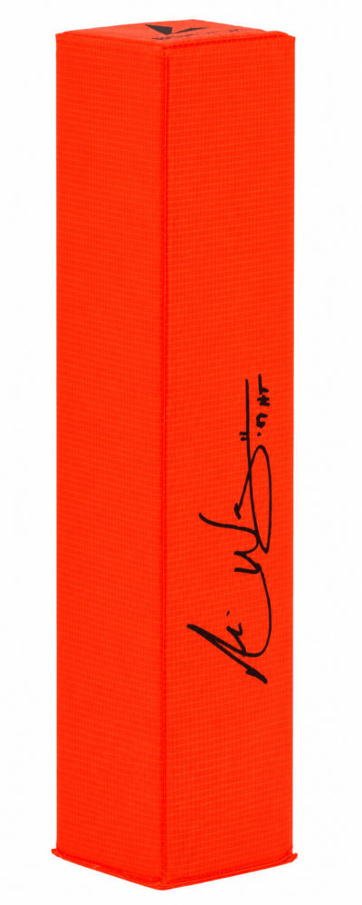 Andre Ware Signed BSN Orange Football Endzone Pylon w/89'HT