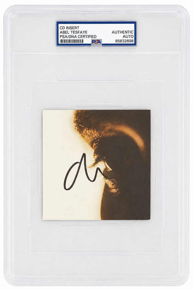 The Weeknd (Abel Tesfaye) Signed 5x5 CD Insert - (PSA/DNA Encapsulated)