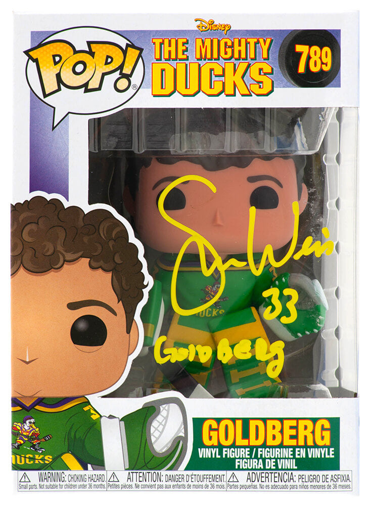 Shaun Weiss Signed The Mighty Ducks Goldberg Funko Pop Doll #789