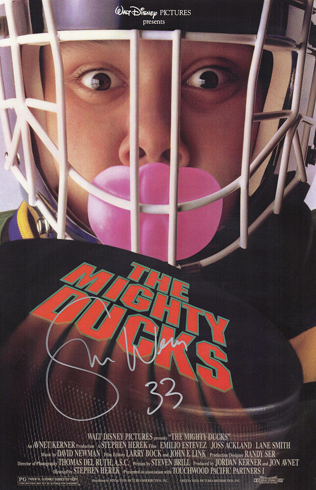 Shaun Weiss Signed The Mighty Ducks 11x17 Movie Poster