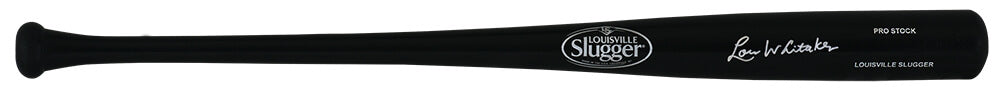 Lou Whitaker Signed Louisville Slugger Pro Stock Black Baseball Bat