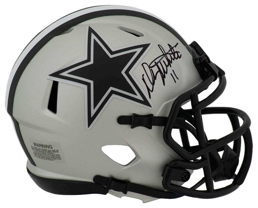 Danny White Signed Dallas Cowboys RAVE Riddell Speed Mini Helmet
