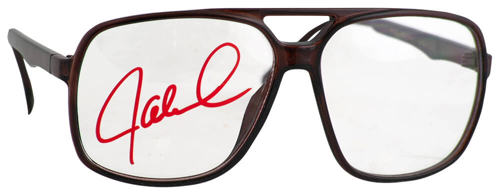 Jaleel White Signed (Steve Urkel) Brown Nerdy Oversized Big Frame Eye Glasses