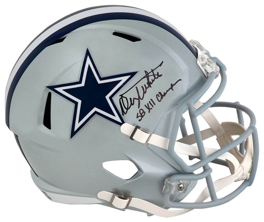 Danny White Signed Dallas Cowboys Riddell Full Size Speed Replica Helmet w/SB XII Champs