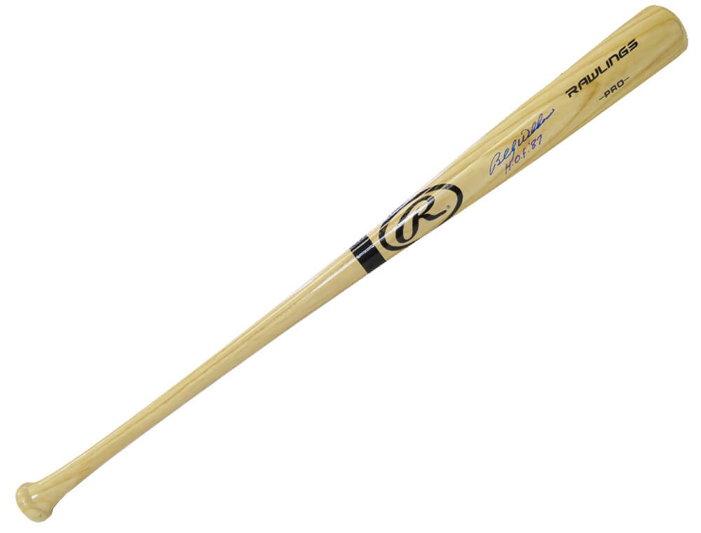 Billy Williams Signed Rawlings Pro Blonde Baseball Bat w/HOF'87