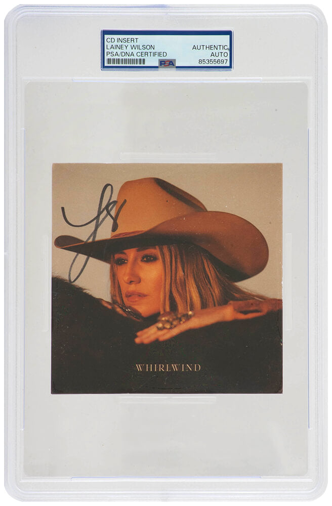 Lainey Wilson Signed 'Whirlwind' 5x5 CD Cover - (PSA/DNA Encapsulated)