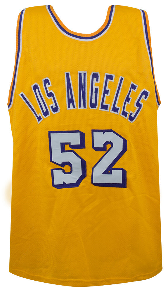 Jamaal Wilkes Signed Gold Custom Basketball Jersey w/HOF 2012