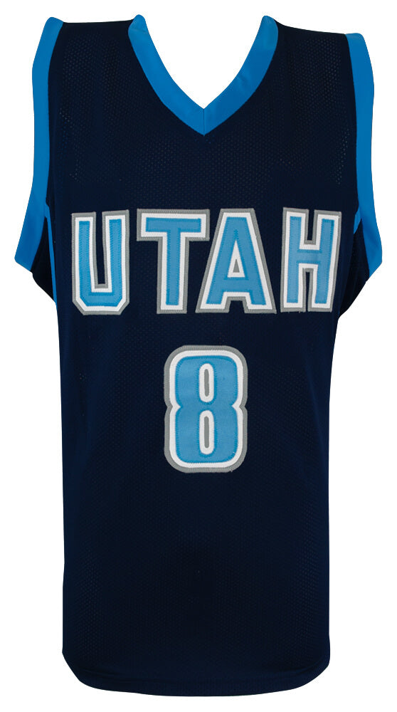 Deron Williams Signed Navy Custom Basketball Jersey