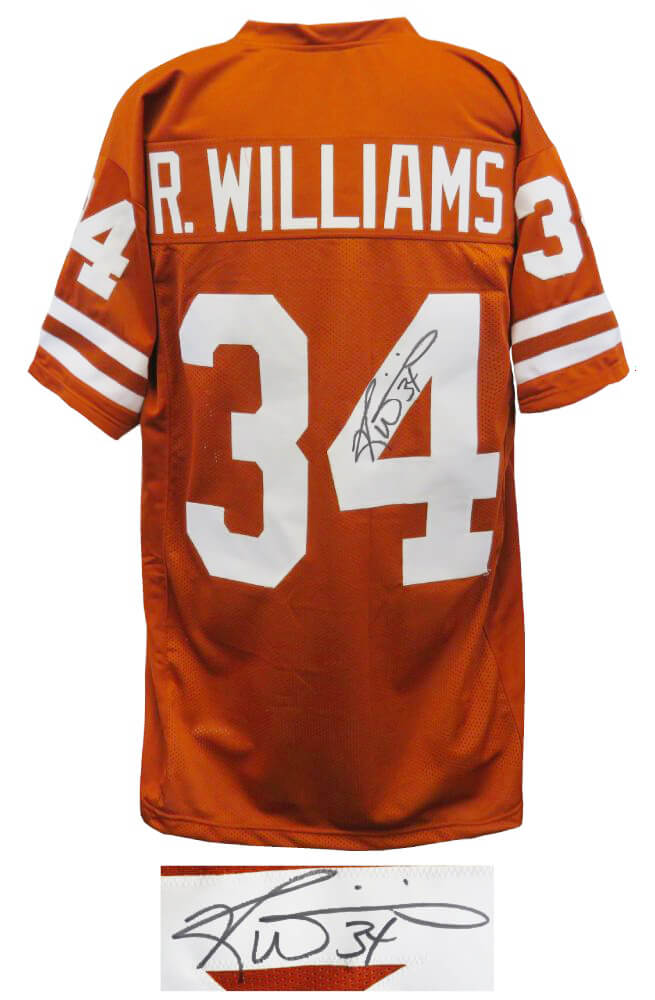 Ricky Williams Signed Brown Custom Football Jersey