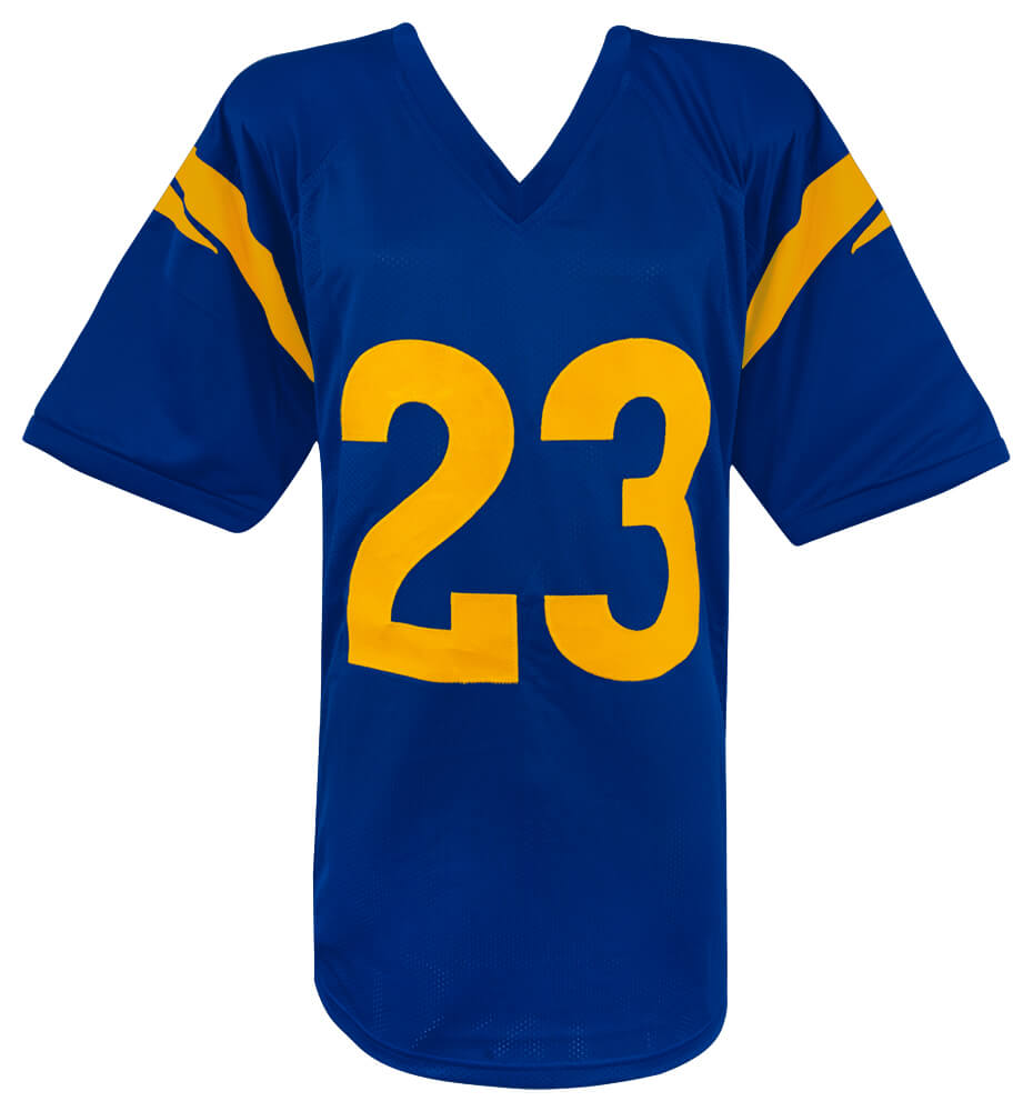 Kyren Williams Signed Blue Custom Football Jersey - (Beckett)