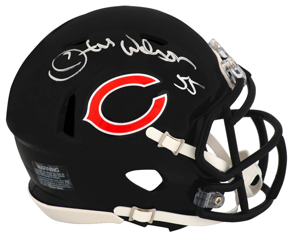 Otis Wilson Signed Chicago Bears Riddell Speed Mini Helmet w/#55