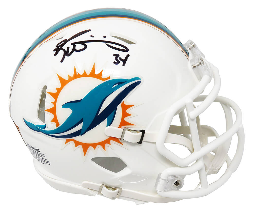 Ricky Williams Signed Miami Dolphins Riddell Speed Mini Helmet