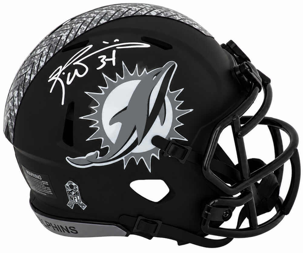 Ricky Williams Signed Miami Dolphins 2026 Salute Riddell Speed Mini Helmet