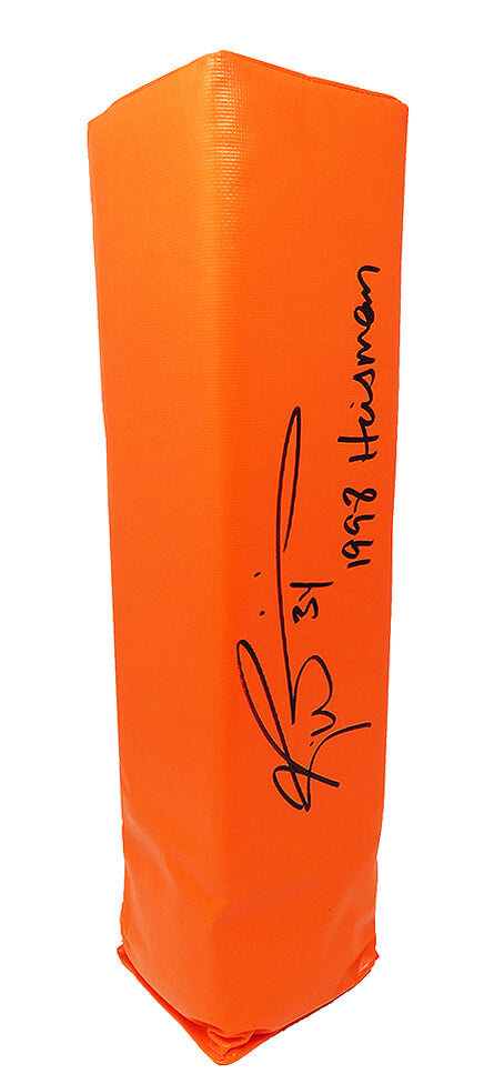 Ricky Williams Signed Orange Endzone Pylon w/Heisman'98