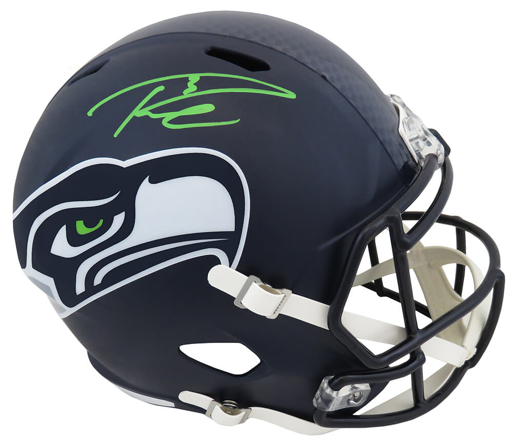Russell Wilson Signed Seattle Seahawks Riddell Full Size Speed Replica Helmet