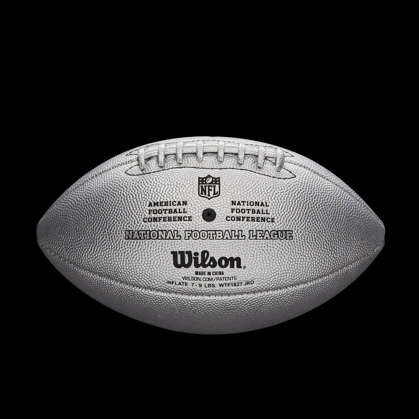 Wilson NFL Official Replica Game Football Composite Leather Metallic