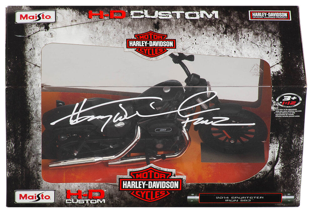 Henry Winkler Signed Harley Davidson 2014 Sportster Iron 883 1:12 Scale Motorcycle w/Fonz