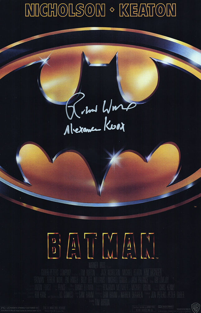 Robert Wuhl Signed Batman 11x17 Movie Poster w/Alexander Knox