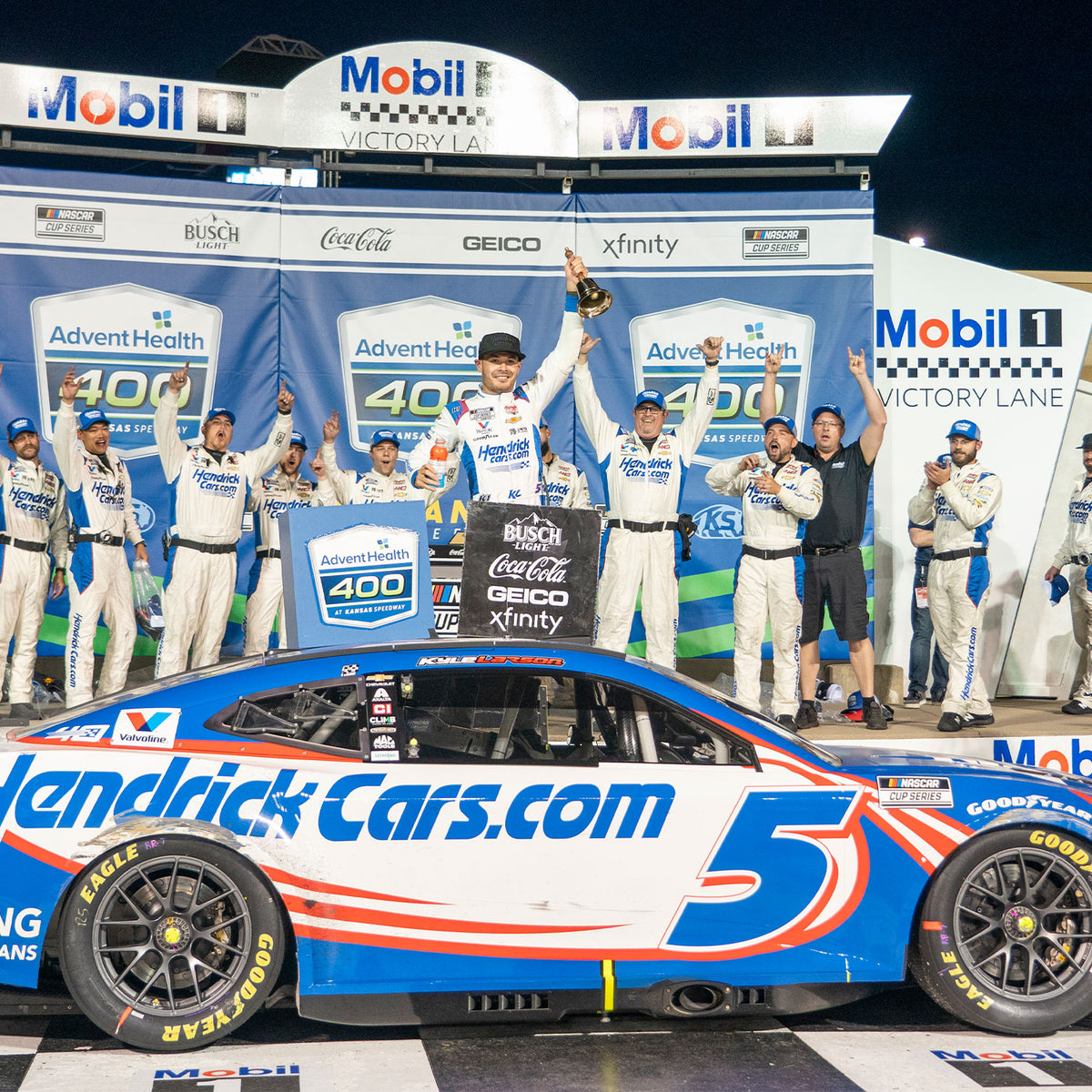 PREORDER Kyle Larson Signed 2024 Kansas Win Diecast 124 Raced