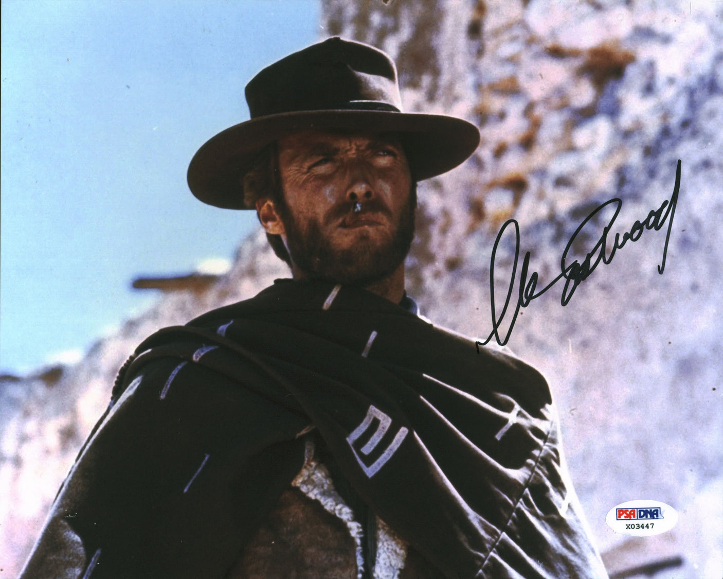 Clint Eastwood Good, the Bad & the Ugly Signed 8x10 Photo Auto 10! BAS #AD64023