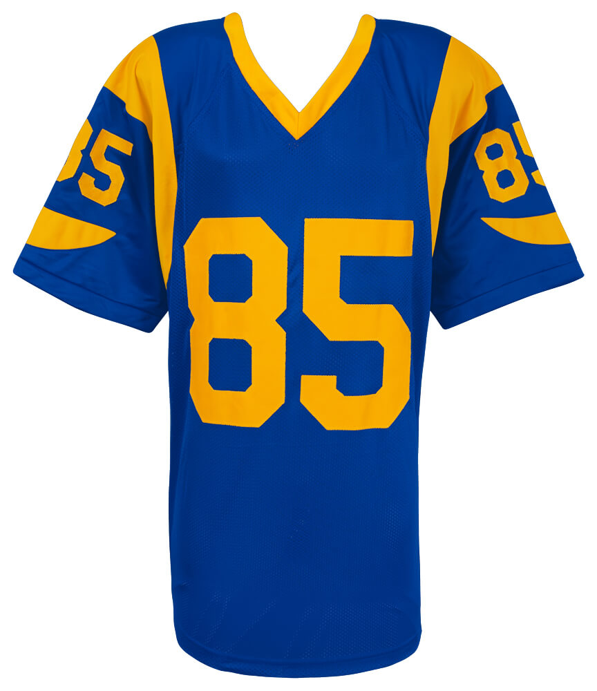 Jack Youngblood Signed Blue Throwback Custom Football Jersey w/HF'01