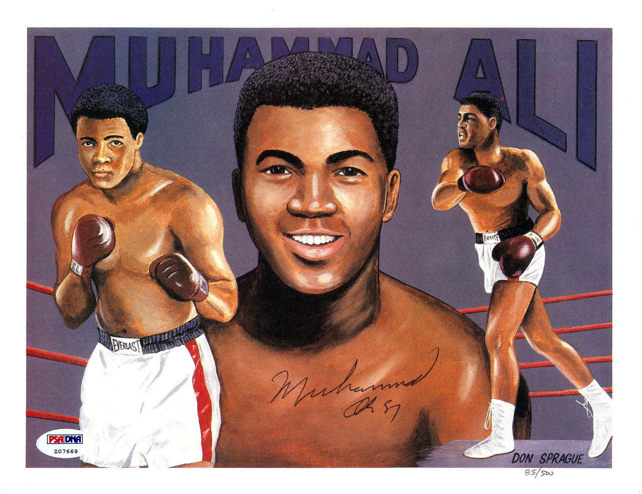 Muhammad Ali Autographed 8x10 Photo PSA/DNA #Z07669