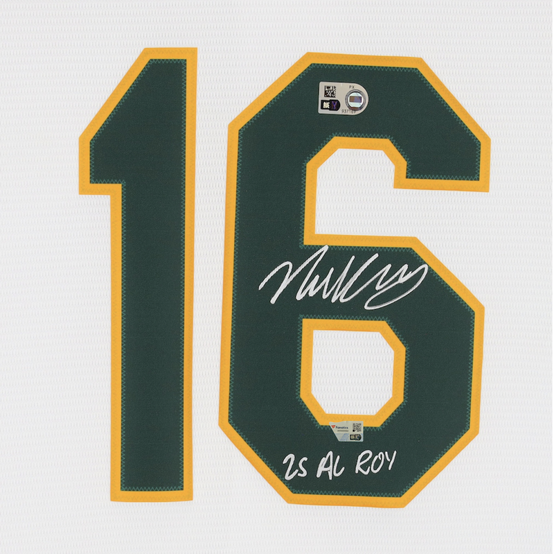 Nick Kurtz Autographed/Inscribed "25 AL ROY" Athletics Nike White Replica Jersey Fanatics
